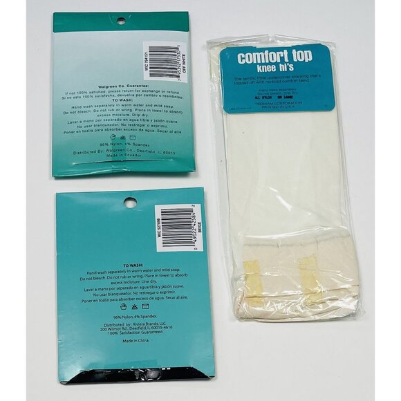 VTG Lot 12 Queen Size KNEE-HIGHS Hosiery Pantyhose Various Colors Brands NIP NEW - Picture 4 of 6